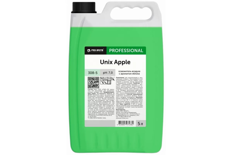 Освежитель воздуха с ароматом яблока Pro-brite, UNIX Apple, 5 л.