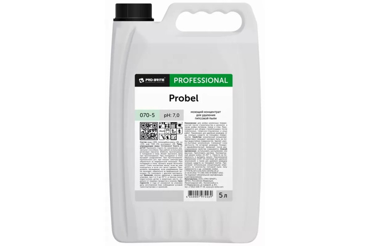 Моющий концентрат для удаления гипсовой пыли Pro-brite, PROBEL, 5 л.